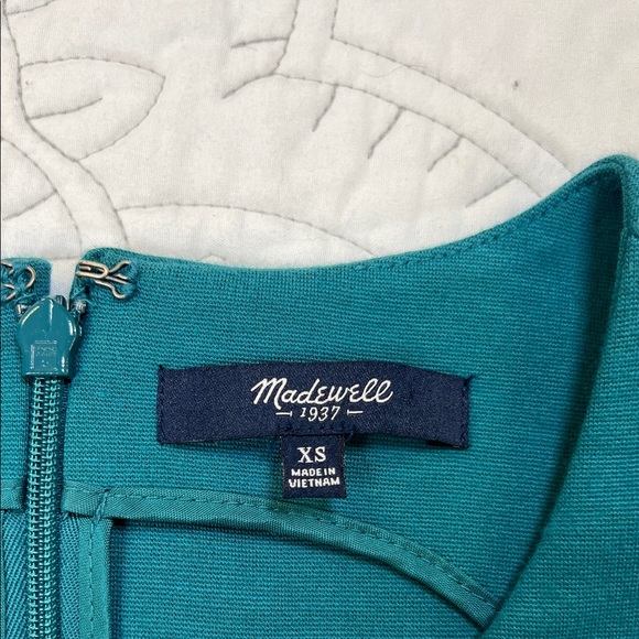 Madewell Teal Sleeveless Fit and Flare Mini Dress - Women’s XS - Picture 2 of 9